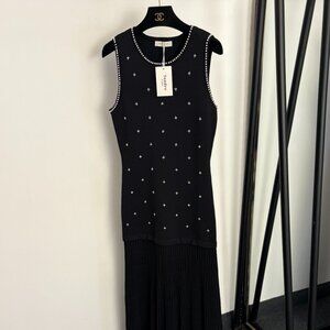 Sandro knitted vest dress